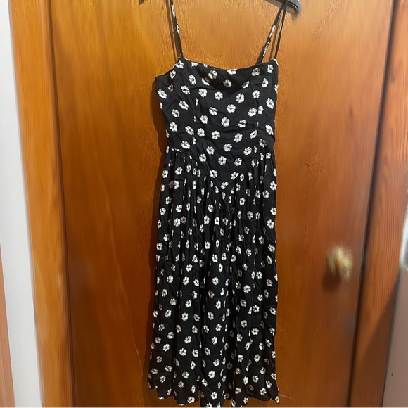 UO Sylvia Floral Print Prairie Midi Dress - Picture 3 of 5